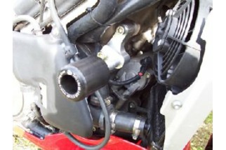 Tampons de protection R&G RACING Aero noir Aprilia Tuono 1000