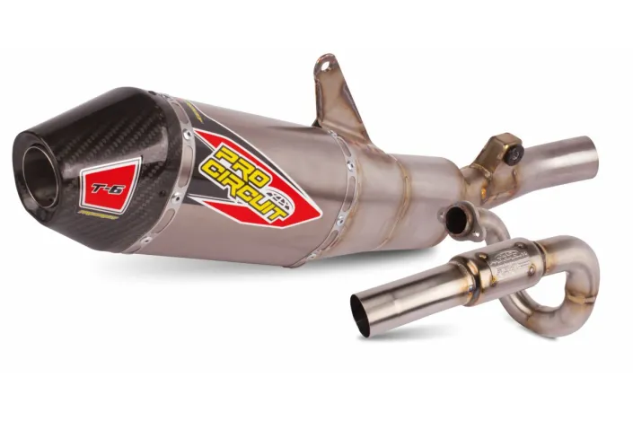 EXHAUST T-6 SS /TI/CF CRF250R 