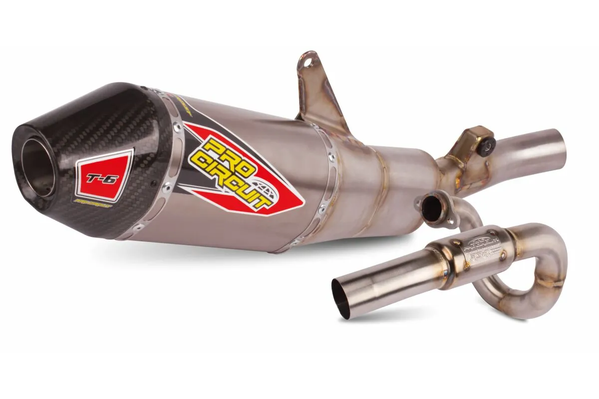 EXHAUST T-6 SS /TI/CF CRF250R 