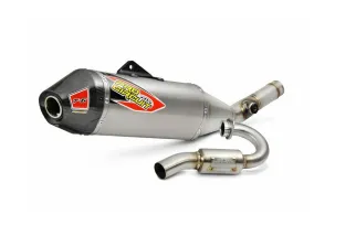 EXHAUST T-6 SS/TI/CF KX250 '25