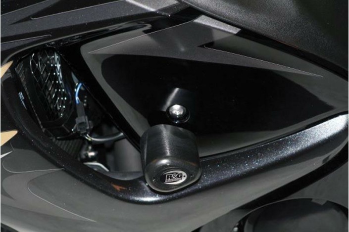 Tampons de protection R&G RACING Aero noir Suzuki GSX1340R Hayabusa