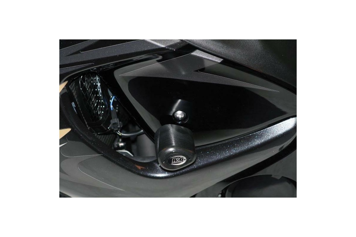 Tampons de protection R&G RACING Aero noir Suzuki GSX1340R Hayabusa
