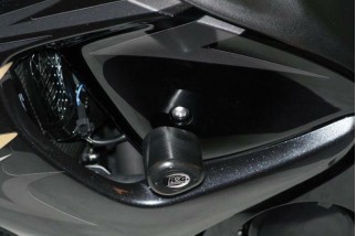 Tampons de protection R&G RACING Aero noir Suzuki GSX1340R Hayabusa