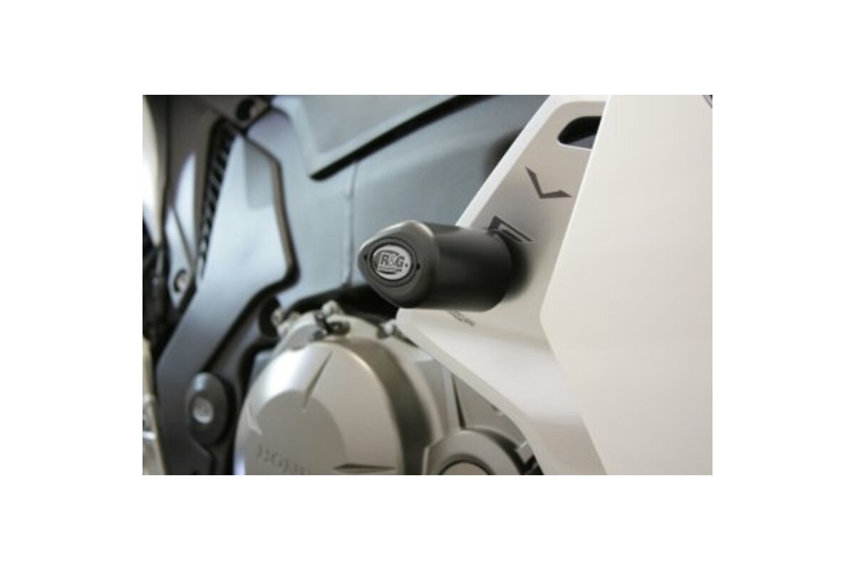 Tampons de protection R&G RACING Aero noir Honda VFR1200F/FD/DCT