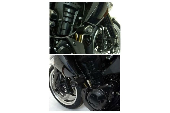 Tampons de protection R&G RACING noir Kawasaki Z1000