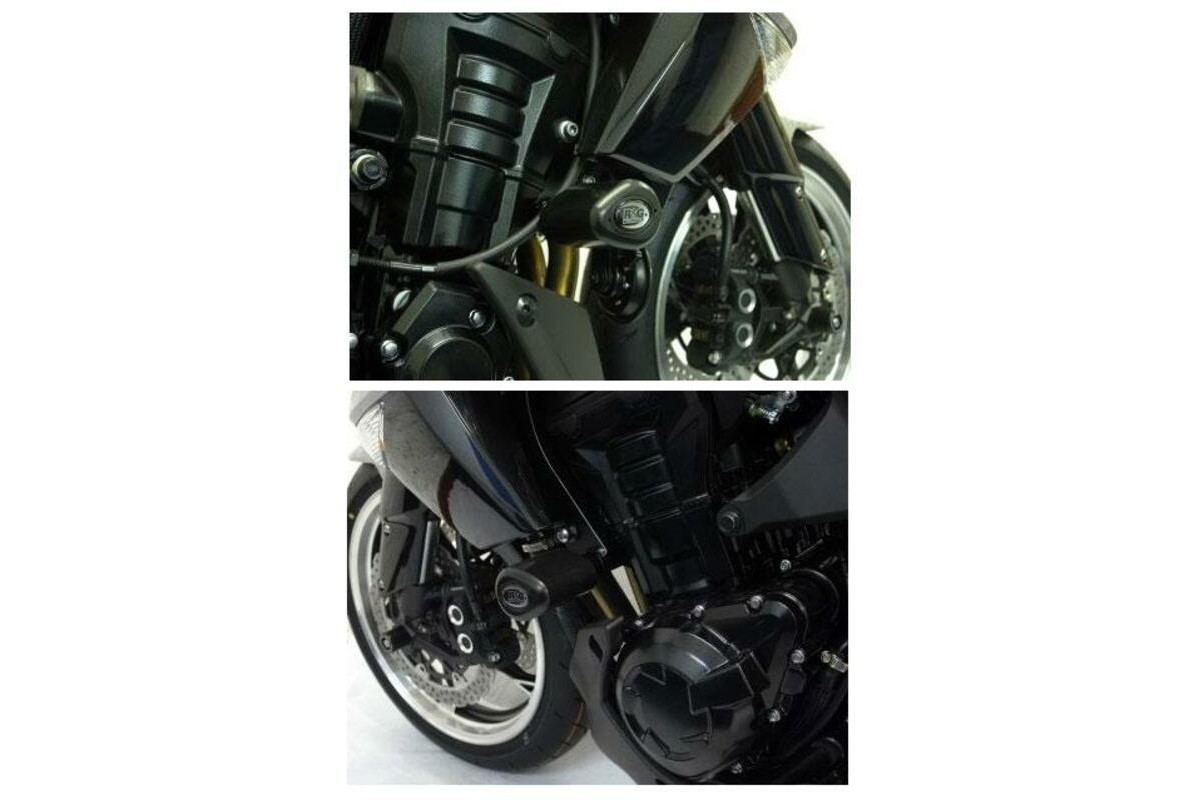 Tampons de protection R&G RACING noir Kawasaki Z1000
