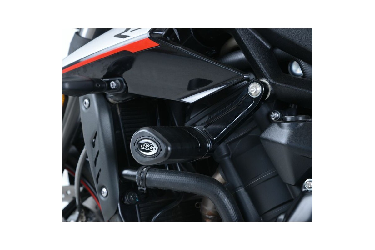 Tampons de protection R&G RACING Aero noir Triumph Street Triple