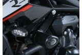 Tampons de protection R&G RACING Aero noir Triumph Street Triple