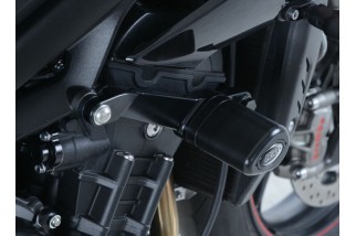Tampons de protection R&G RACING Aero noir Triumph Street Triple