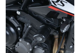 Tampons de protection R&G RACING Aero noir Triumph Street Triple
