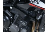 Tampons de protection R&G RACING Aero noir Triumph Street Triple