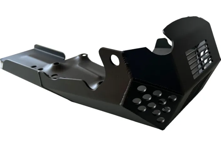 SKID PLATE ALUM BLK 21-23 PAN 