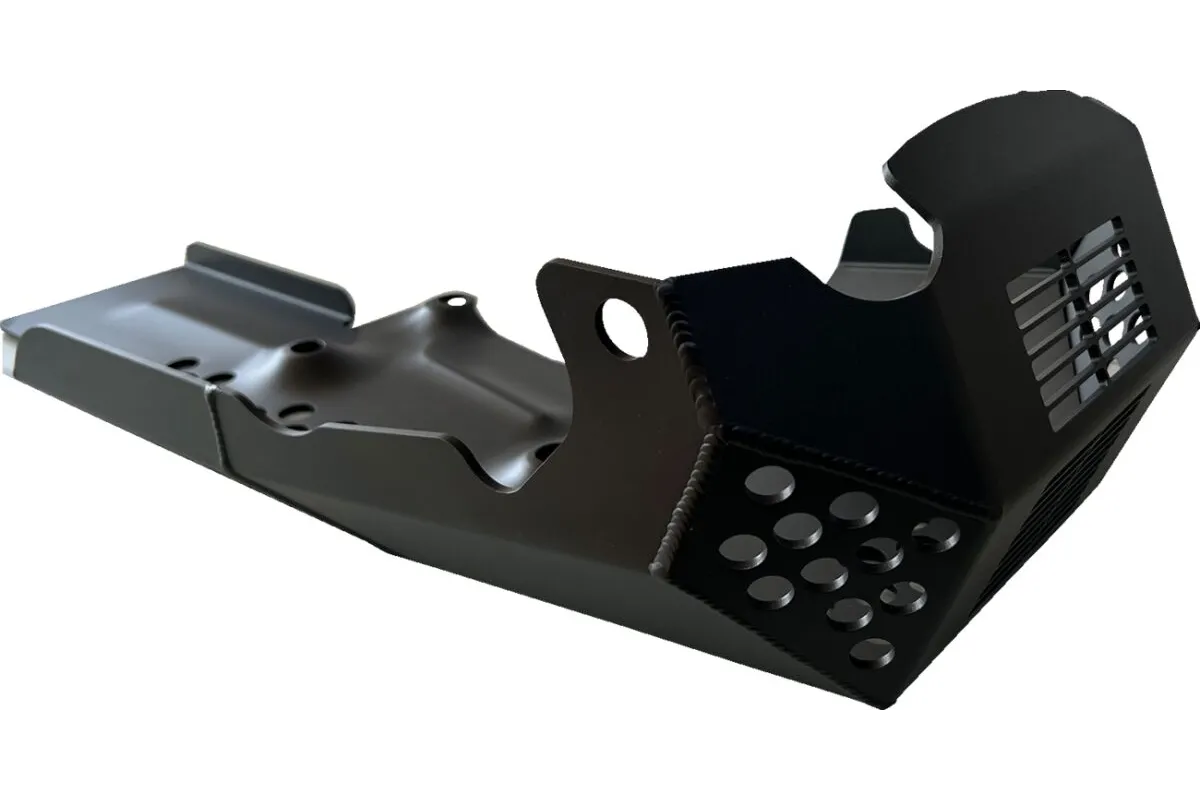 SKID PLATE ALUM BLK 21-23 PAN 
