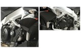 Tampons de protection R&G RACING Aero noir Aprilia Tuono V4/R