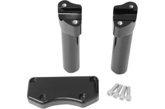 RISER BUFF W/CLAMP 6 BLK