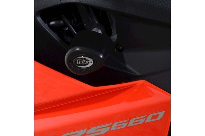 Tampons de protection R&G RACING Aero (sans perçage) - noir Aprilia RS660