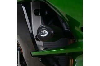 Tampons de protection R&G RACING Aero noir Kawasaki H2 SX