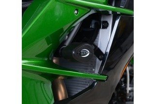 Tampons de protection R&G RACING Aero noir Kawasaki H2 SX