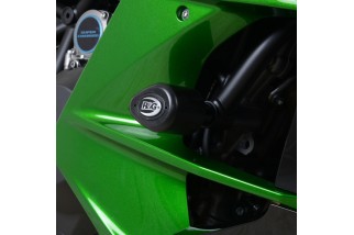 Tampons de protection R&G RACING Aero noir Kawasaki H2 SX