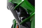 Tampons de protection R&G RACING Aero noir Kawasaki H2 SX