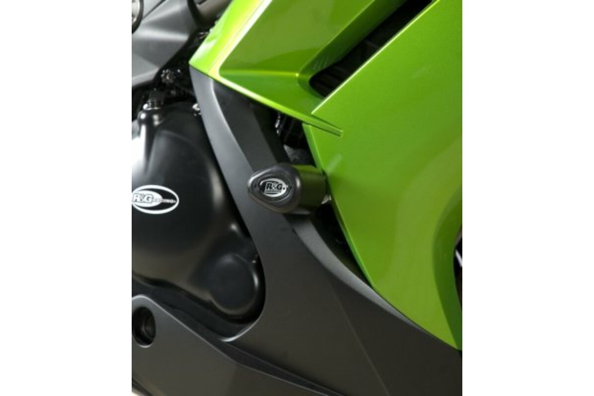 Tampons de protection R&G RACING Aero noir Kawasaki ER6-F Tampons de protection R&G RACING Aero noir Kawasaki ER6-F