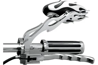 MIRROR OVL FLM BLK/CHR