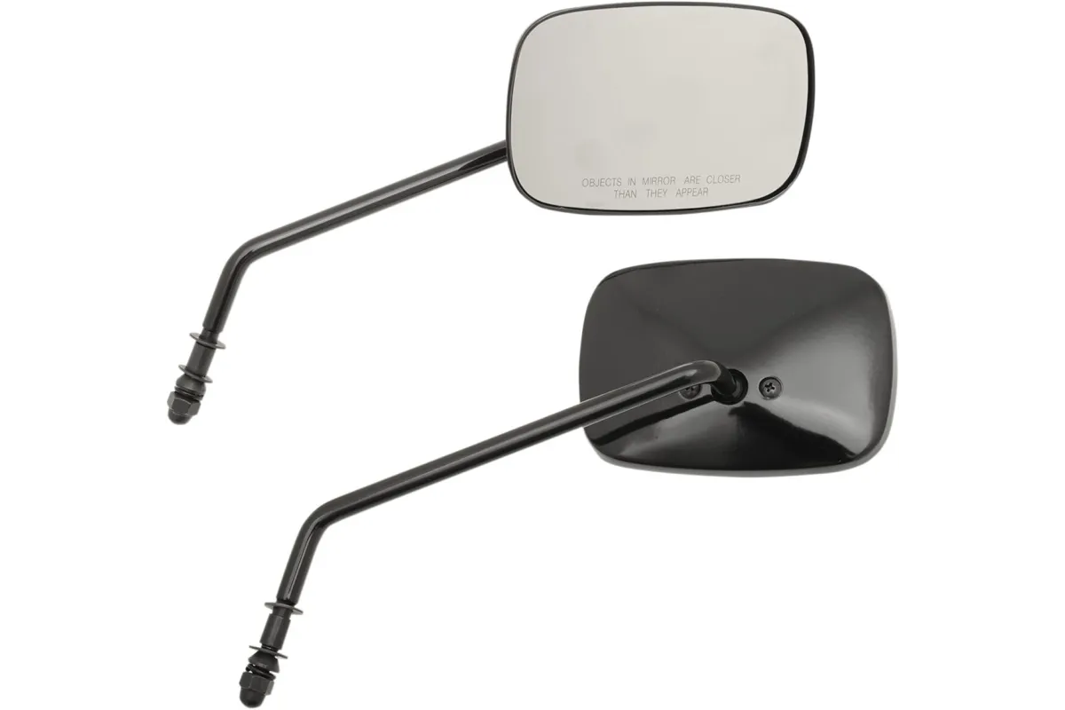 MIRRORS RECT BLK LONG