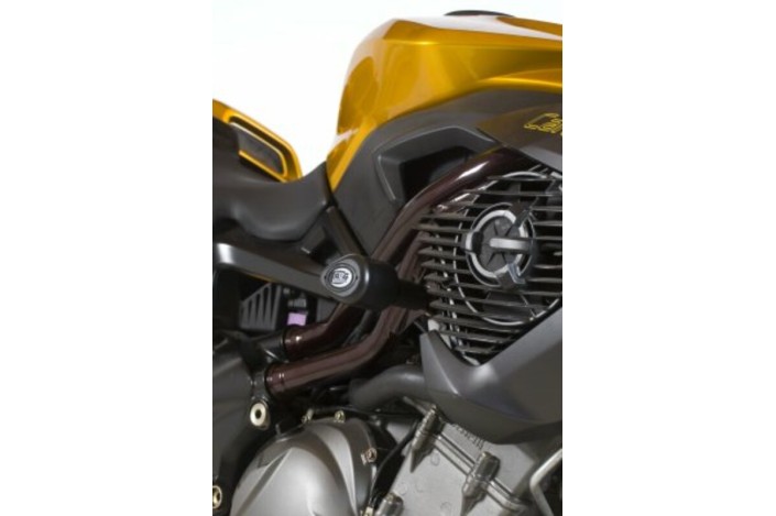 Tampons de protection R&G RACING Aero noir Benelli TNT 1130/Cafe Racer