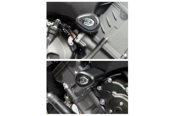 Tampons de protection R&G RACING Aero noir Yamaha