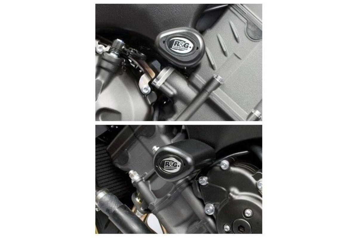 Tampons de protection R&G RACING Aero noir Yamaha
