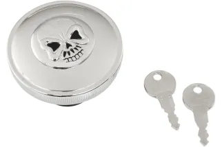 CAP VNT W/LOCK SKL CHR