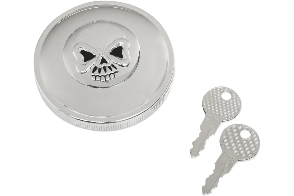 CAP N-VNT W/LOCK SKL CHR