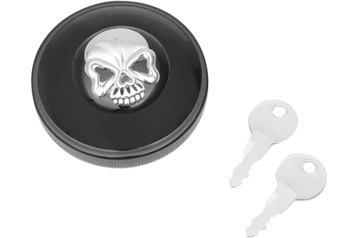 CAP VNT W/LOCK SKL BLK