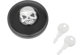 CAP VNT W/LOCK SKL BLK