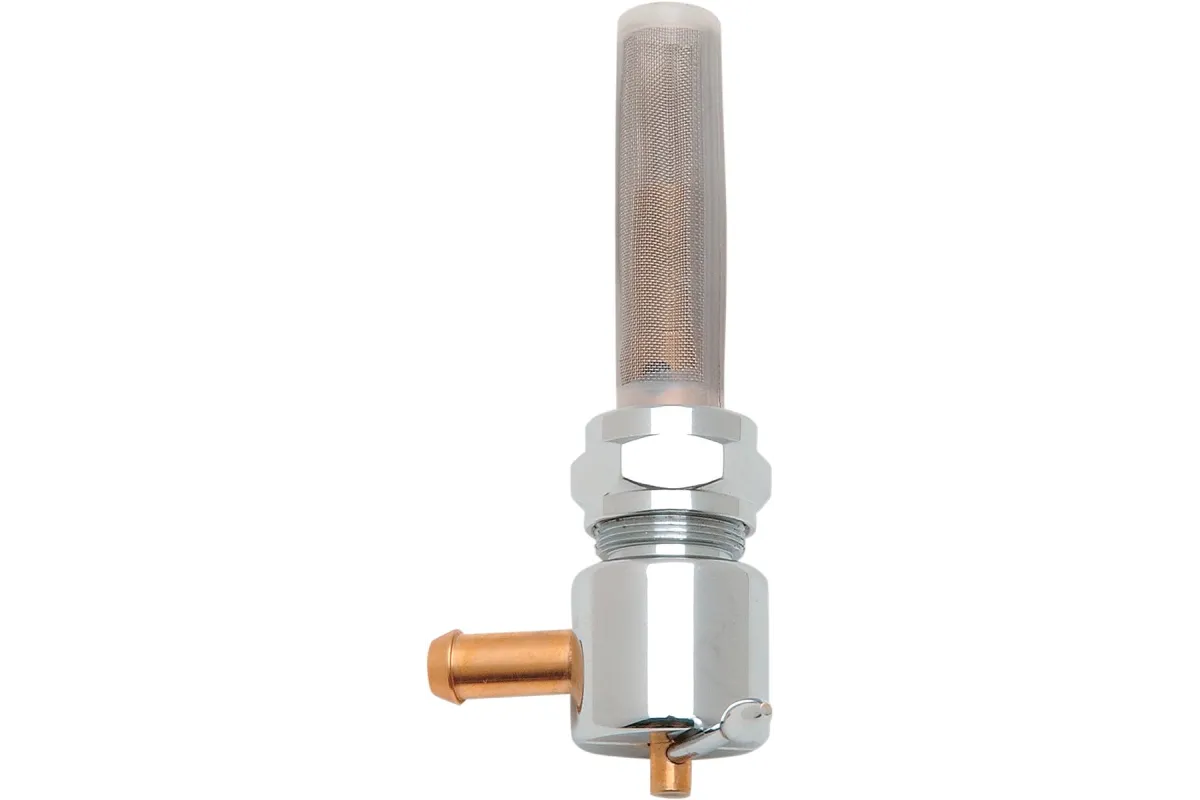 PETCOCK RND CHR 5/16 REAR OUT