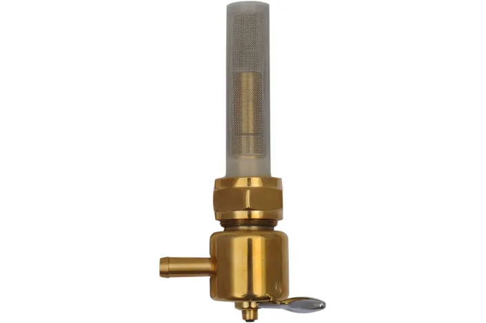 PETCOCK RND BRNZ REAR OUT