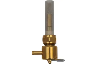 PETCOCK RND BRNZ REAR OUT