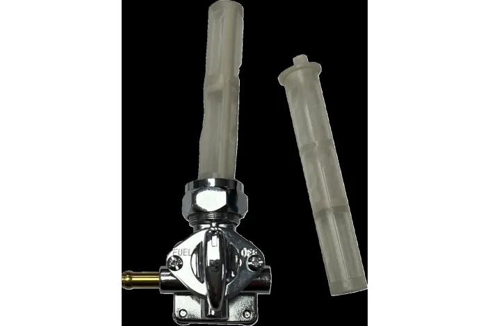 PETCOCK VAC LEFT OUTLET CHR