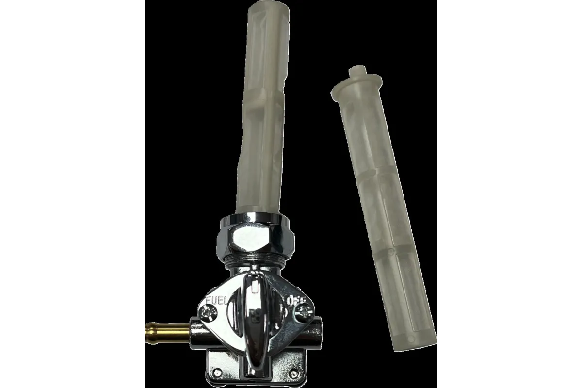 PETCOCK VAC LEFT OUTLET CHR