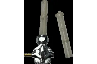 PETCOCK VAC LEFT OUTLET CHR