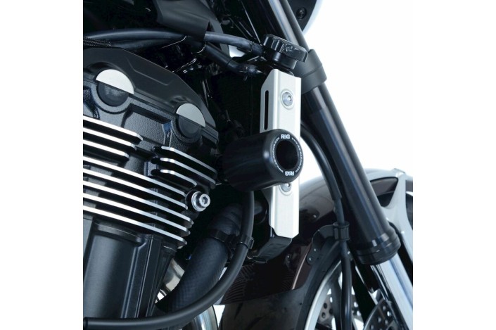Tampons de protection R&G RACING Classic Style noir Kawasaki Z900RS