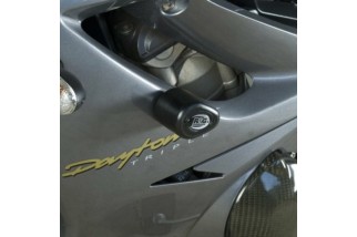 Tampons de protection R&G RACING Aero noir Triumph Daytona 675/R