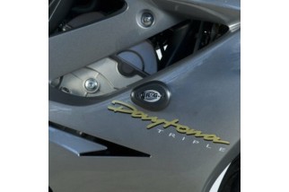 Tampons de protection R&G RACING Aero noir Triumph Daytona 675/R