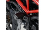 Tampons de protection R&G RACING Aero noir Ducati Hypermotard/Hyperstrada 939