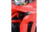 Tampons de protection R&G RACING Aero noir sans percage Ducati Supersport