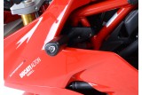 Tampons de protection R&G RACING Aero noir sans percage Ducati Supersport