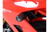 Tampons de protection R&G RACING Aero noir sans percage Ducati Supersport