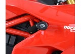 Tampons de protection R&G RACING Aero noir sans percage Ducati Supersport