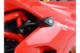 Tampons de protection R&G RACING Aero noir sans percage Ducati Supersport