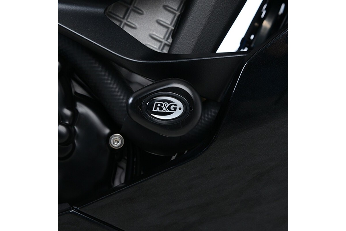 Tampons de protection R&G RACING Aero noir Kawasaki Ninja ZX-6 R ABS Tampons de protection R&G RACING Aero noir Kawasaki Ninja ZX-6 R ABS